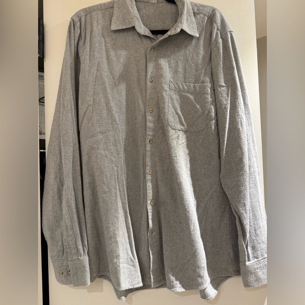 Men’s American Apparel Gray Button-Up Shirt